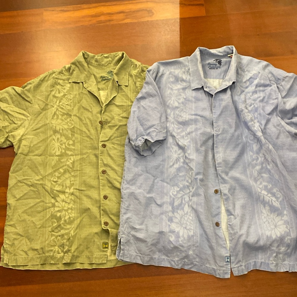 2 Tommy Bahama dress shirts